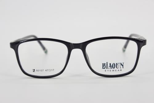 نظارة طبية Obsidian Black للأطفال بإطار مستطيل أسو...