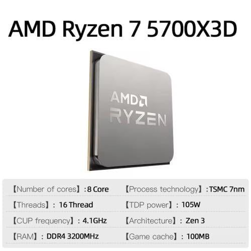 معالج وحدة المعالجة المركزية AMD Ryzen 7 5700X3D