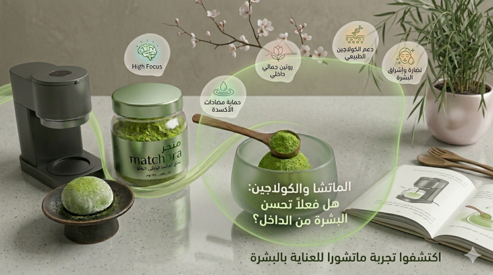 الماتشا والكولاجين