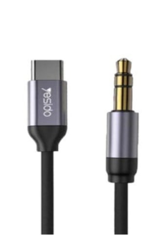 Yesido Type C To AUX Adapter Audio Cable Black YAU...