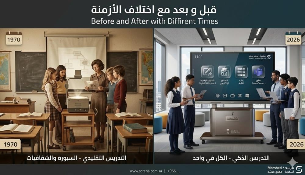 شاشة تعليمية تفاعلية احترافية للمدارس و الجامعات