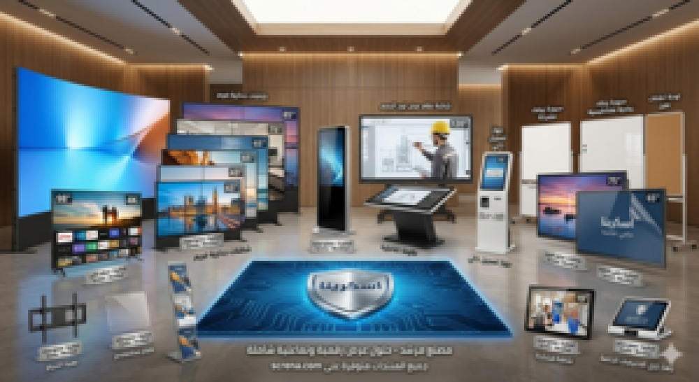 شاشات اسكرينا (مصنع مرشد) واجهة رقمية متكاملة تعكس هوية علامتك التجارية بأعلى دقة