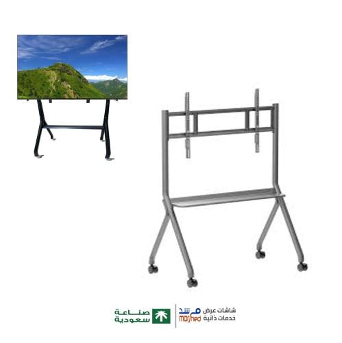 حامل ارضى متحرك ، حامل شاشة تلفزيون لحجم 24-99 بوص...