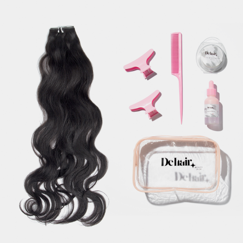 مجموعة تركيب الشعر المتكاملة (#B1،،ويفي 1،طول22انش)
