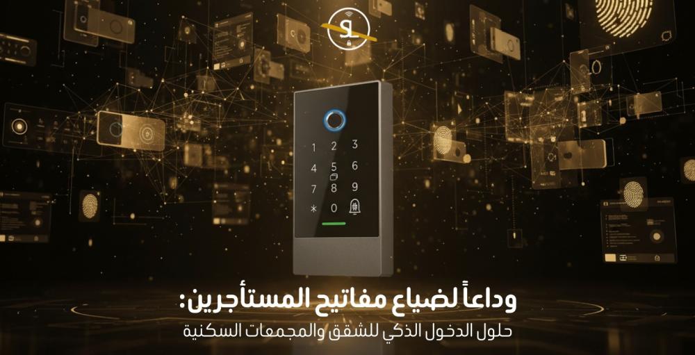 وداعاً لضياع مفاتيح المستأجرين: حلول الدخول الذكي للشقق والمجمعات السكنية