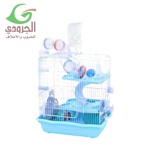 قفص هامستر متكامل مع عجلة