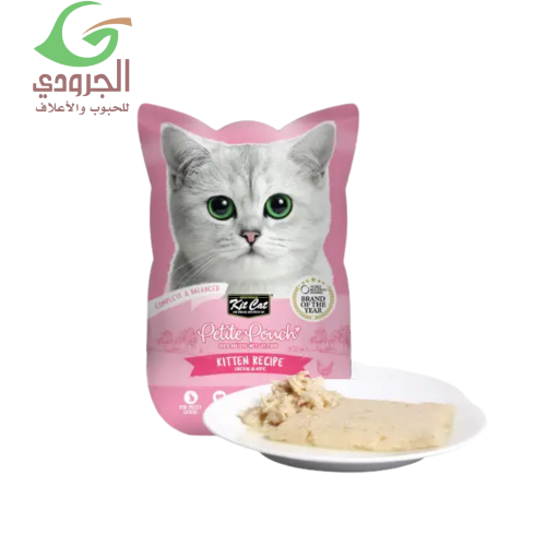 كت كات بتيت باوتش طعام رطب متكامل للقطط الصغيرة بالدجاج 70 غ