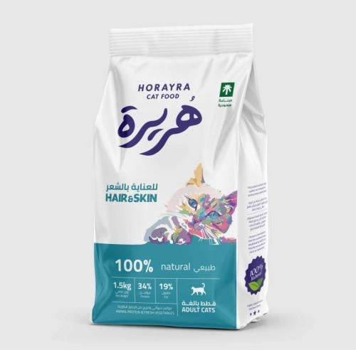 هريرة طعام جاف للقطط adult الشعر & والجلد
