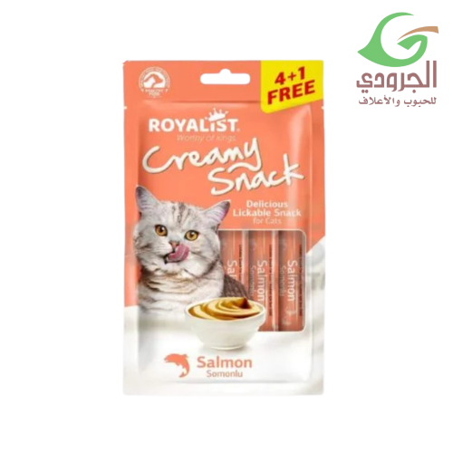 مكافآت للقطط رويال لست كريمية من سمك السلمون | 5 × 15 غرام