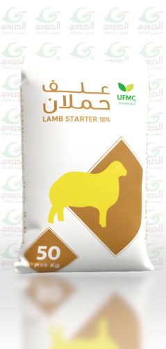 علف حملان المتحدة  للماشية بروتين 18% 50ك