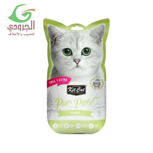 مكافآت القطط بالسالمون  طعم شهي وجودة عالية من كت كات