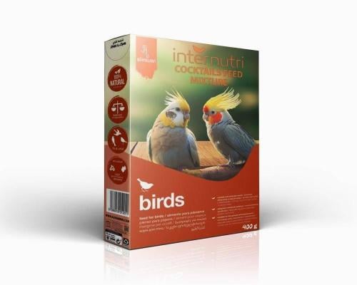 Inter food for birds, curlews and sparrows, mixed with vitamins 400g