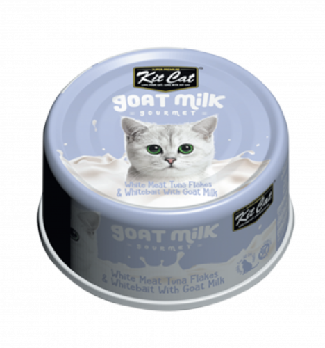 Kit Kat wet cat food puting tuna at bagoong na may gatas ng kambing 70g