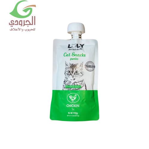 لولي كات مكافأة للقطط بالدجاج  اللذيذ 110غ