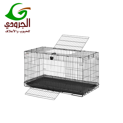 قفص أرانب معدني متين مع باب أمامي – مناسب لتربية الأرانب