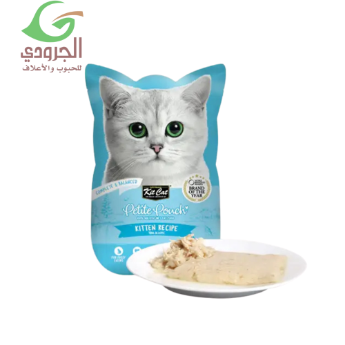 كت كات بيتيت طعام رطب متكامل للقطط الصغيرة تونة في الجيلي