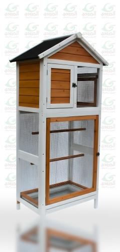 white bird cage