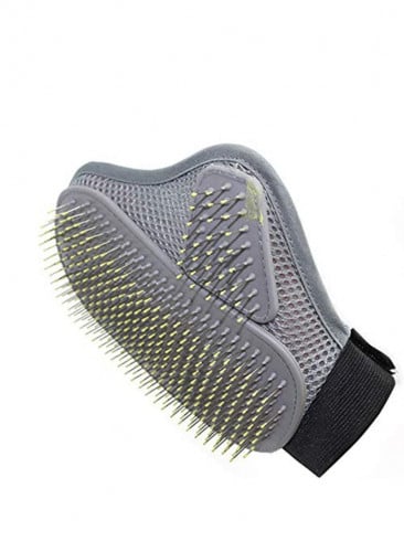 قفاز يد لتمشيط وازاله الشعر الميت