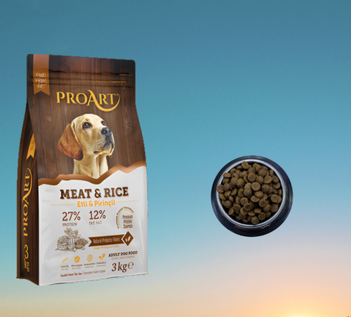 بروأرت طعام كلاب بالغة باللحم والأرز