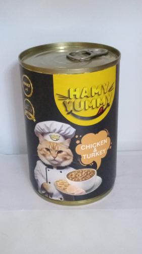 ہیمی یامی گیلی بلی کا کھانا چکن 400 گرام کے ساتھ