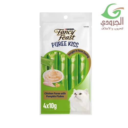 فانسي فيست مكافآت للقطط بنكهة الدجاج الكريمي مع رقائق اليقطين