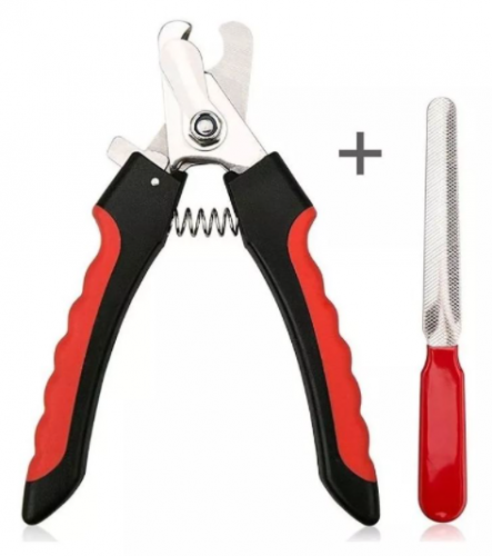 Gunting na may file para sa paglilinis ng mga kuko ng aso at pusa