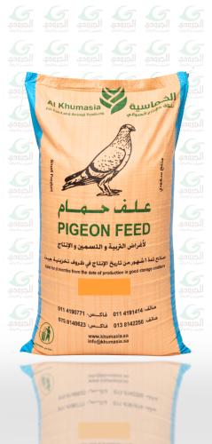 مكعب خماسية  علف حمام بروتين 17%