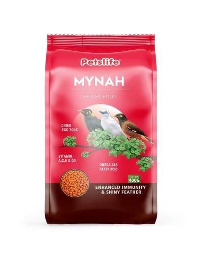 قوت مدافعت بڑھانے اور وٹامن 400 گرام کے ساتھ پنکھوں کو سہارا دینے کے لیے مینا اور نائٹنگیل پرندوں کے لیے خوراک