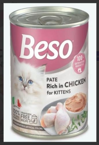 Biso wet food para sa mga kuting na may manok 400g