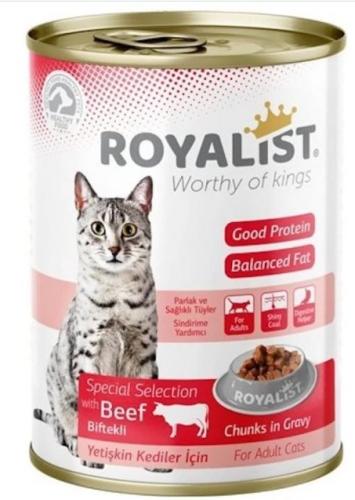 Royalist Wet Cat Food Beef Chunks 400g