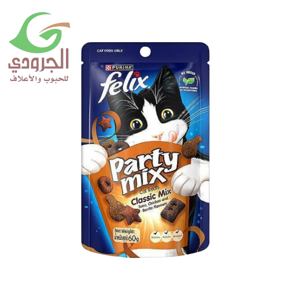 اكل القطط الصغيرة بورينا فليكس بارتي مكس 60 جم