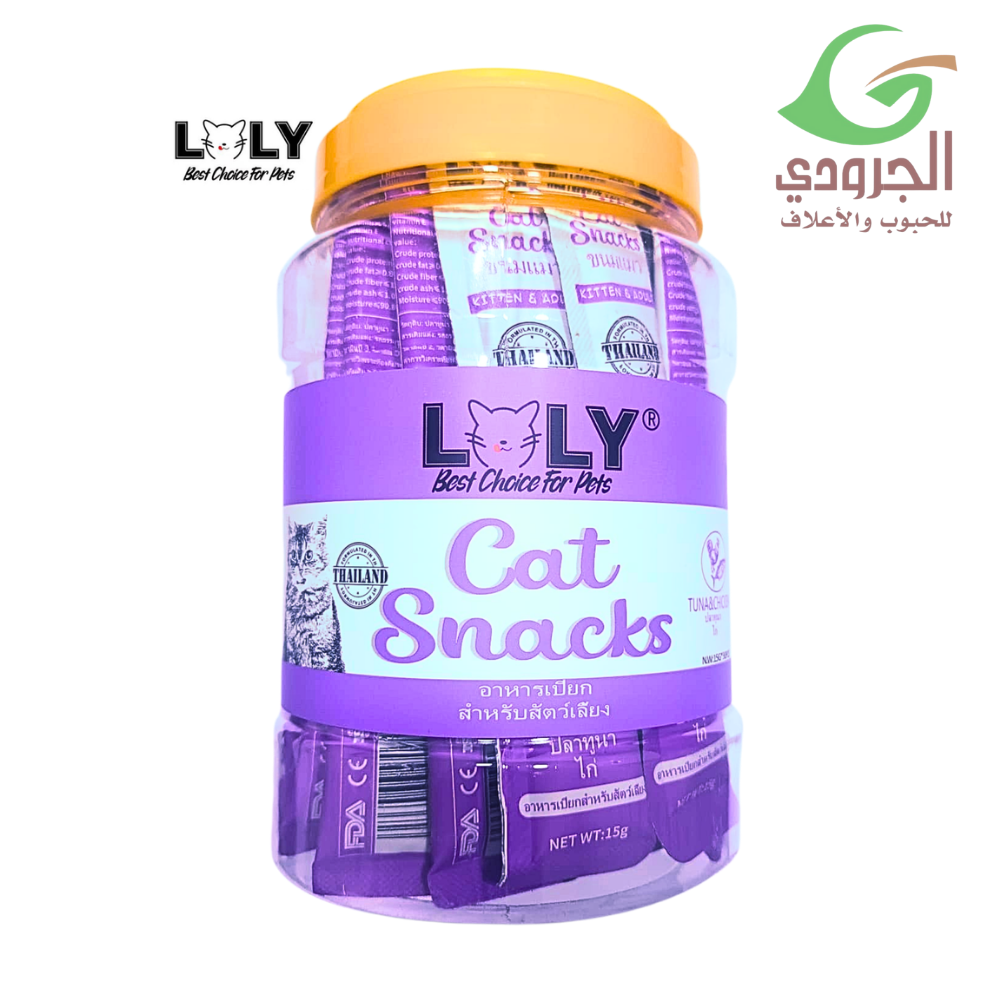 مكافآت قطط بالتونا والدجاج لولي كات 30×15 جم