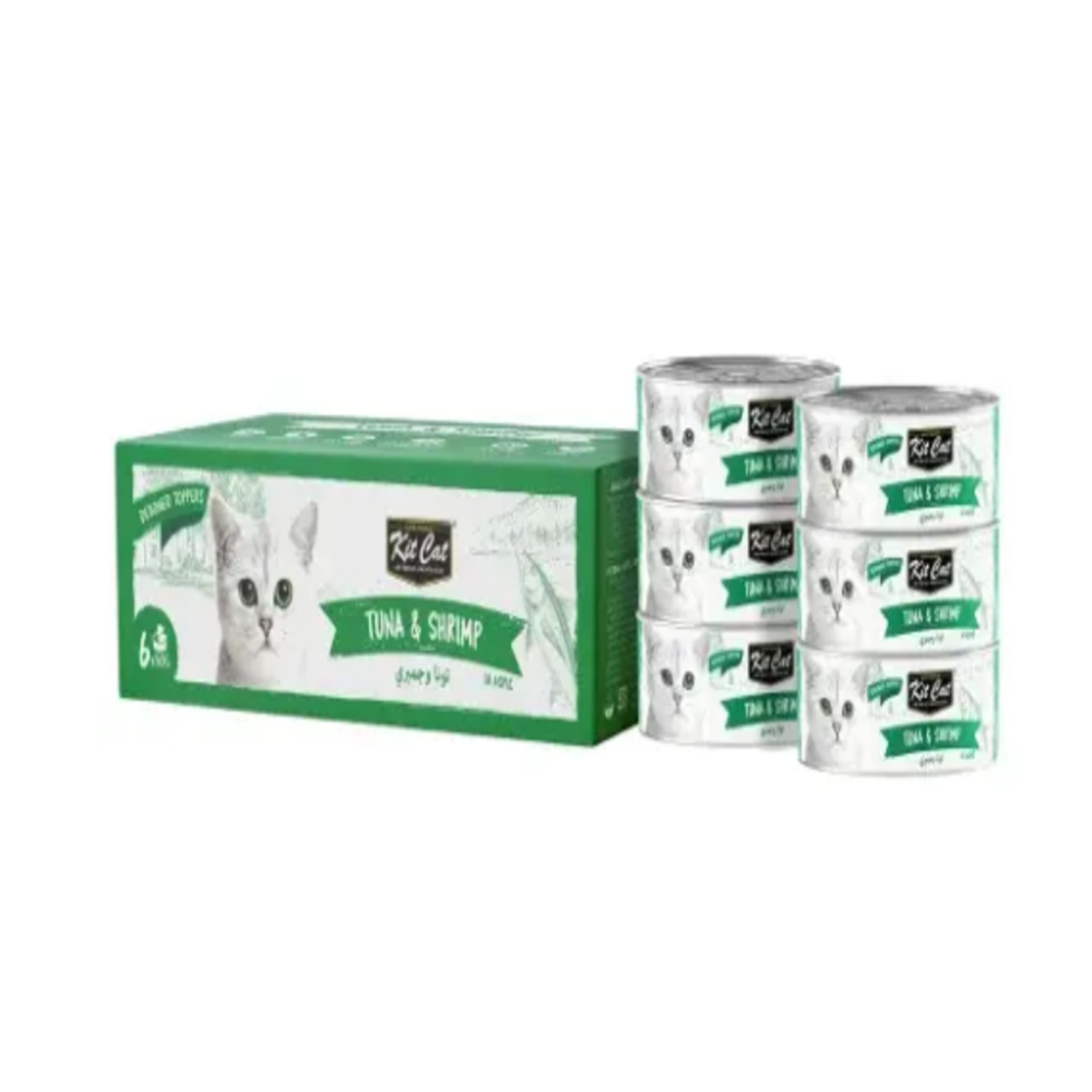تونة وروبيان للقطط – طعام رطب 6×50غ من كت كات