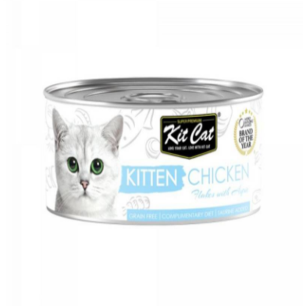 طعام رطب للقطط الصغيرة بالدجاج – كت كات 80 جرام