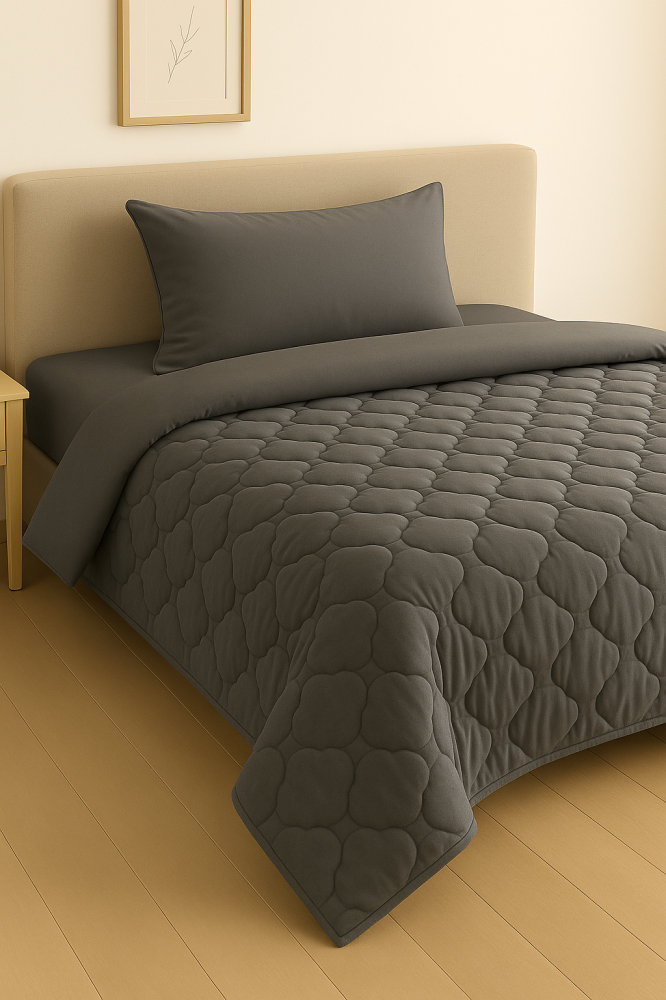 مفرش شتوي مضغوط مخمل - مزدوج