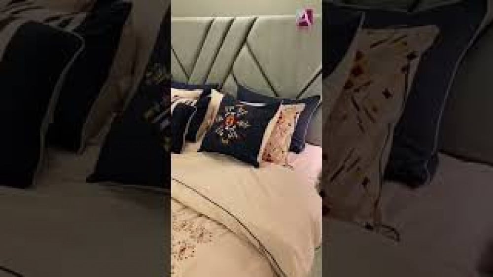 مفارش مطرزه بألوان  زاهيه - مزدوج