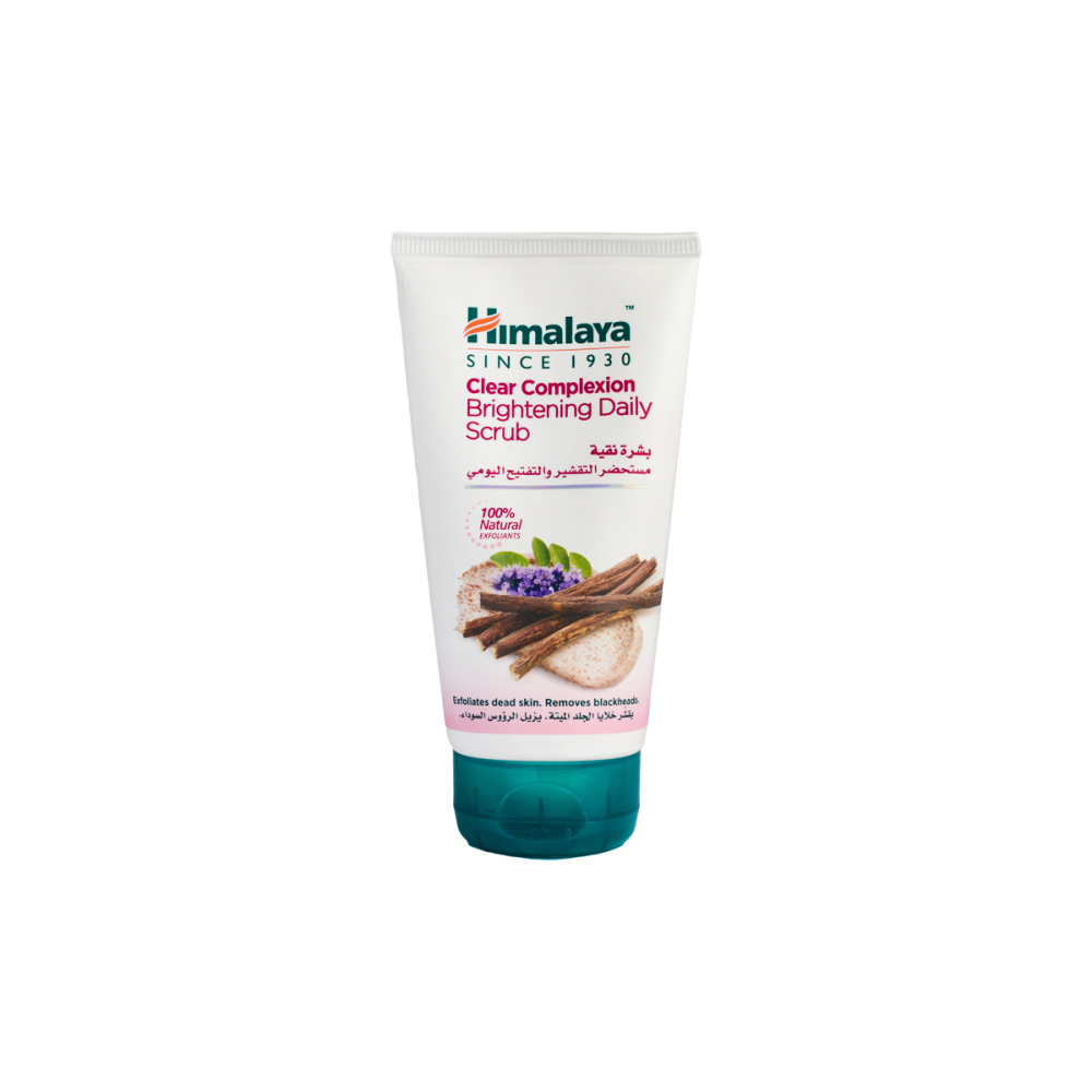 هيمالايا مستحضر تقشير وتفتيح يومي لبشرة نقية 150مل | HIMALAYA CLEAR COMPLEXION BRIGHTENING DAILY SCRUB 150ML
