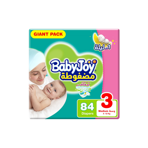 BABY JOY GIANT M 84 pc | بيبي جوي حفاضات أطفال رقم...