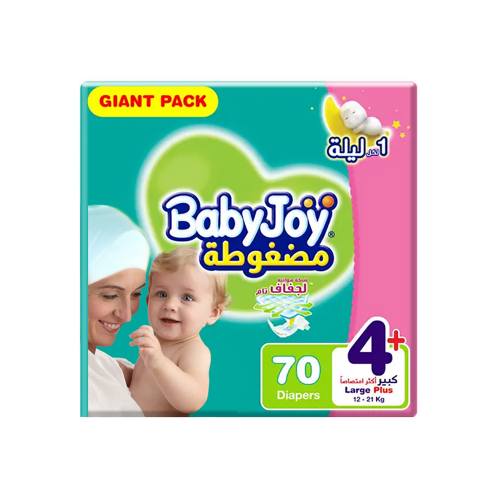 BABY JOY GIANT L+ 70 pc | بيبي جوي حفاضات أطفال رق...