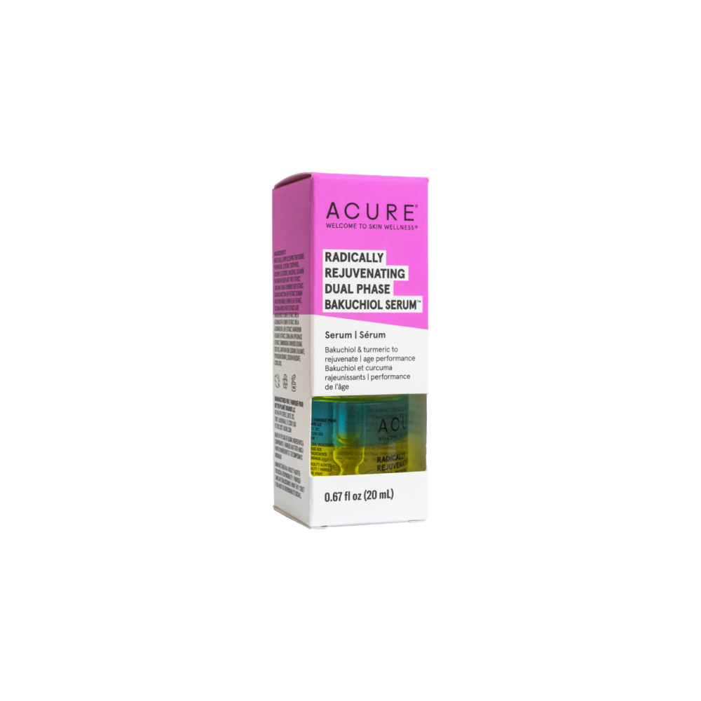 أكيور سيروم باكوتشيول لتجديد البشرة 20 مل | Acure Radically Rejuvenating Dual Phase Bakuchiol Serum 20ML