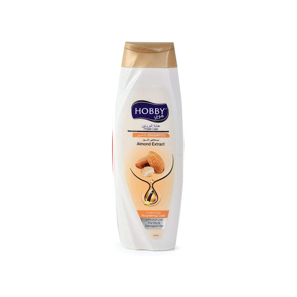 HOBBY SHAMPOO ALMOND EXTRACT 600 ML | هوبي شامبو للشعر مستخلص اللوز 600 مل