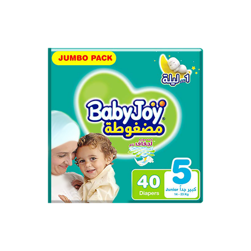 BABY JOY JUMBO XL 40 pc | بيبي جوي حفاضات أطفال رق...
