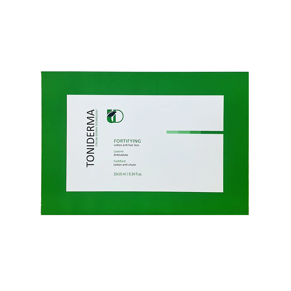 TONIDERMA FORTIFYING LOTION ANTI HAIR LOSS 10X10 ML | تونيديرما محلول مركز لعلاج تساقط الشعر الغزير 10 *10 مل