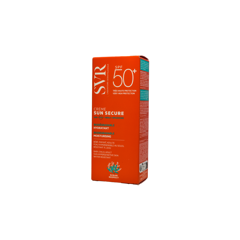 اس في ار كريم واقي شمس مرطب 50مل | SVR SUN SECURE CREAM SPF 50+ MOISTURISING 50ML
