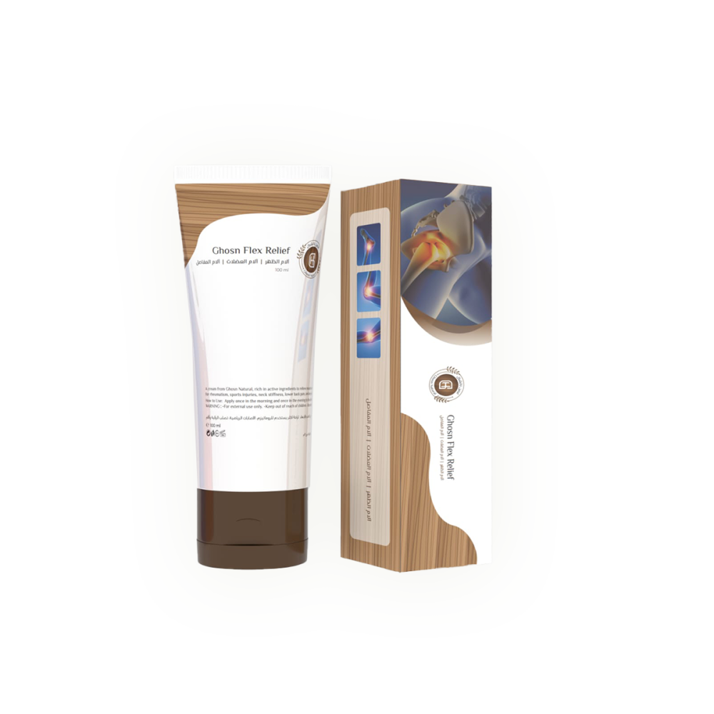 غصن فليكس ريليف كريم مهدئ لالام العضلات والمفاصل الناتجة عن التعب والاجهاد 100مل | GHOSN FLEX RELIEF CREAM 100ML