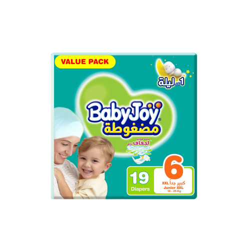 BABY JOY VALUE XXL 19 pc | بيبي جوي حفاضات أطفال ر...