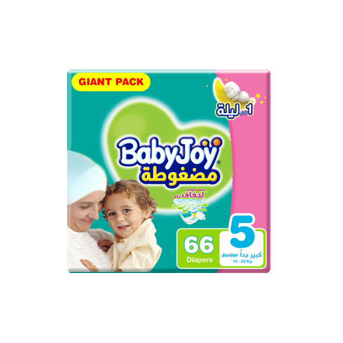 BABY JOY GIANT XL 66 pc | بيبي جوي حفاضات أطفال رق...