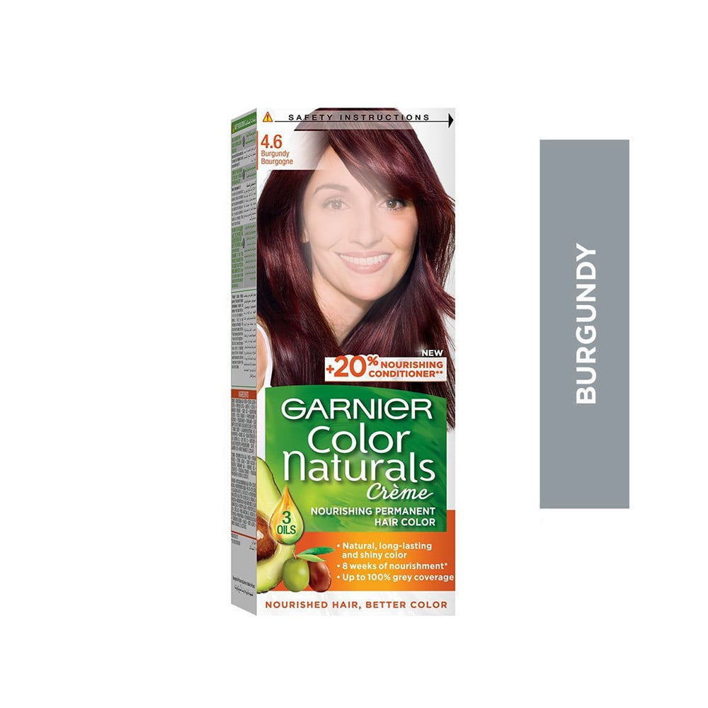 جارنيه صبغه شعر رقم  4.6 برغندي | GARNIER COLOR NATURAL 4.6  BURGUNDY