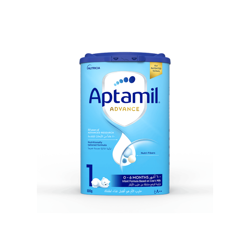 ابتاميل ادفانس حليب الأطفال رقم 1 تركيبة للرضع 800 جم | APTAMIL ADVANCE BABY MILK NO 1 INFANT FORMULA 800 GM