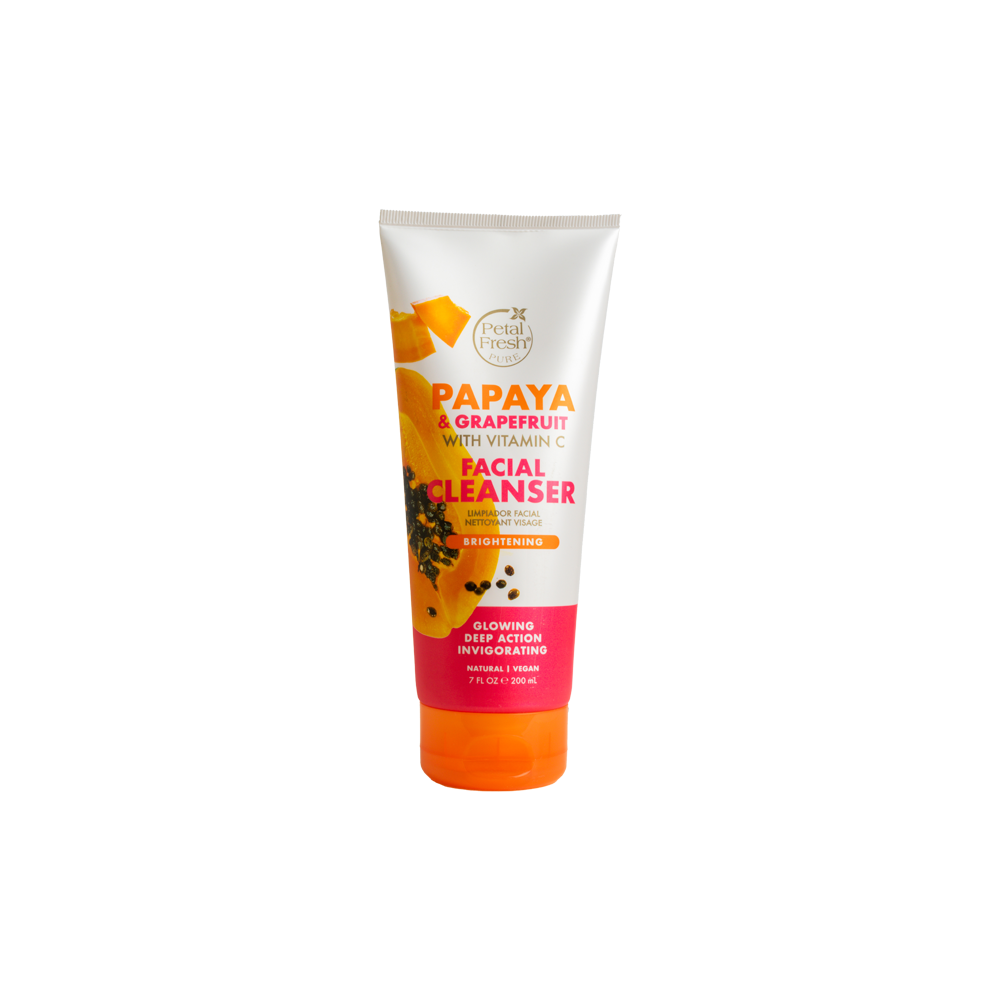 بيتال فريش غسول للوجه بالبابايا والجريب فروت مع فيتامين سي للتفتيح 200 مل | PETAL FRESH FACIAL CLEANSER PAPAYA AND GRAPEFRUIT WITH VIT C